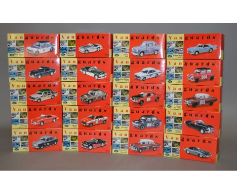 20 x Lledo Vanguards 1:43 scale diecast model cars. Overall appear VG, boxed.