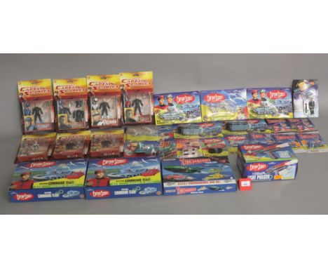 A good quantity of Gerry Anderson figures and vehicles, including: Vivid Imaginations Captain Scarlet and the Mysterons; Band