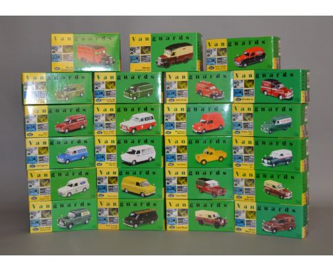 23 x Lledo Vanguards 1:43 scale commercial diecast models. Overall appear VG, boxed.