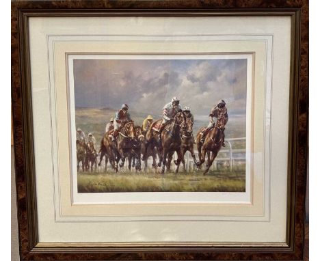 Graham Isom, signed limited edition print - 'Turning for Home', 463/500, in glazed frame