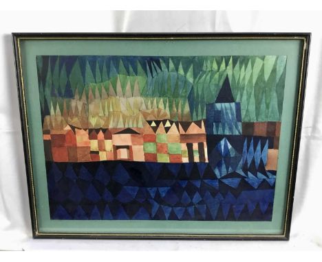 R. F. Charles, 1960s watercolour "Ecclesiastical Secula", signed, titled and dated '66 verso, 28cm x 38cm, in glazed frame