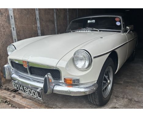 1972 MG B Roadster Registration number OYH 900L Chassis number GHN5-294854G Engine number 18V847-H-025691 Old English white w