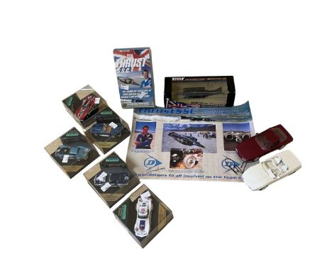   Vintage boxed toy cars to include Boxed specialist Vitesse 1/43 scale series of die cast racing cars  and ertl vehicles and