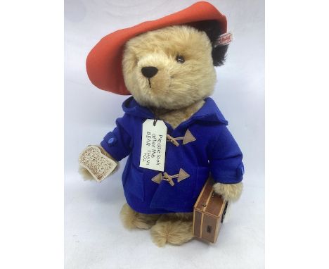 Steiff German special issue with case and marmalade toast  and clothing Paddington Teddy bear 354250 32cm  issued in 2003 in 