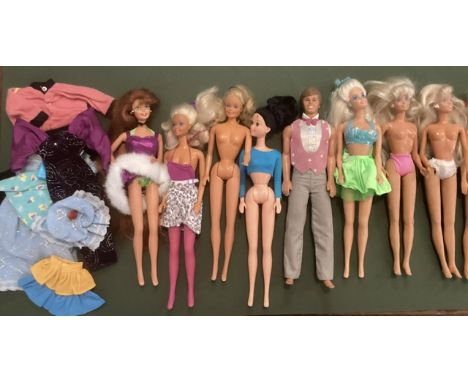 Vintage Barbie and sindy 1980s and 1990s &nbsp;fashion dolls to include a Mattel Theresa dolls and 3 sindy dolls( one with lo