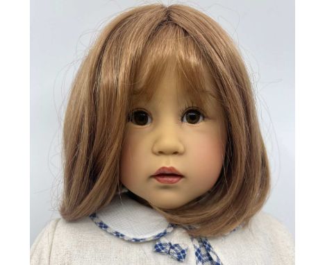 Vintage Gotz 'Inga' by Sissel Skille vinyl artist doll &nbsp;26.6"doll stamped 472-18. Excellent condition dressed in her che