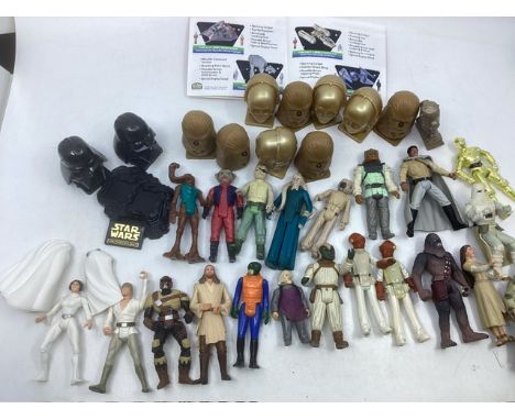Star Wars and other figures largely 1980s selection vintage toy manufacture and other same sized figures-see selection. ( qua
