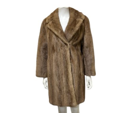 A group of vintage fur coats and jackets to include a Faulkes ranch mink jacket (splits on sleeves), a musquash coat, a mahog