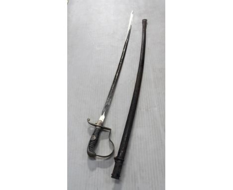 A German pre-war Infantry officer's or NCO's dress sword, extra long blade. CONDITION REPORT In poor condition. Scabbard is c