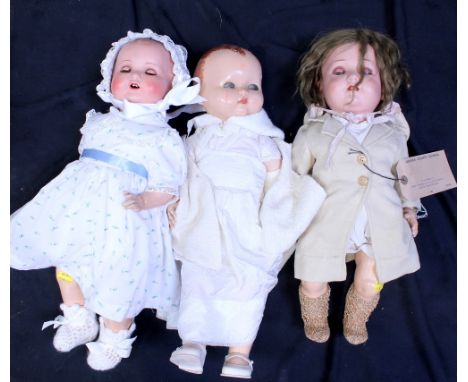 Five large antique and vintage dolls including an Armand Marseille Germany example, 518./4K, with sleepy eyes and open mouth,