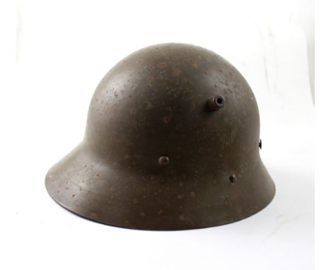 A Spanish Republican military helmet, Czech model c1930.