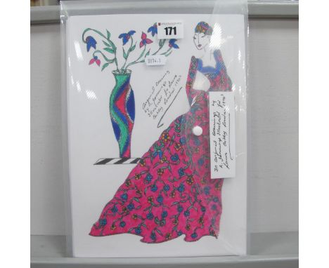 A Collection of Thirty Original Drawings by R. Jennings, illustrator for Laura Ashley, London, during the 1970's.