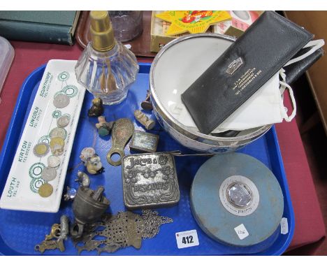 Fossitt and Thorne The Tyre People Advertising Dish, Wade Whimsies, Jacob &amp; Co vintage tin, tape measure, Burleigh Tudor 