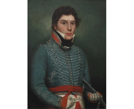 French School Early 19th CenturyPortrait of an officer, half-length, in uniformOil on canvas54.5 x 43.7cm; 21½ x 17¼in