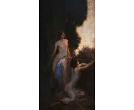 Herbert James Draper (1864-1920)ReveilSigned Herbert Draper (lower left)Oil on canvas, 1918204.2 x 107cm; 80½ x 42¼inProvenan