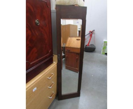 A bevel edged mirror