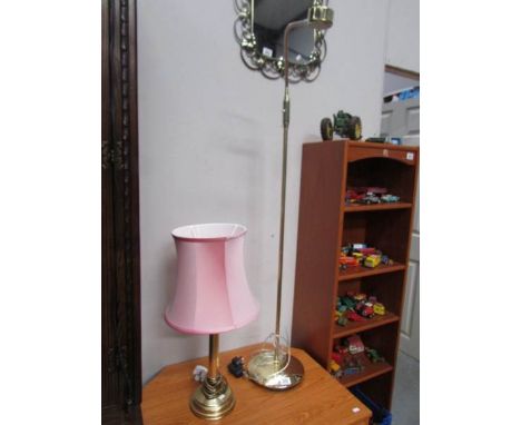 A standard lamp and a table lamp