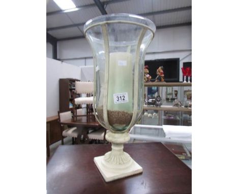 A large candle lamp