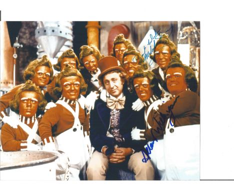Albert Wilkinson and Malcolm Dixon signed Willy Wonka and the Chocolate Factory photo. Good Condition. All signed pieces come