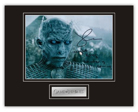 Stunning Display! Game Of Thrones Richard Brake hand signed professionally mounted display. This beautiful display consists o