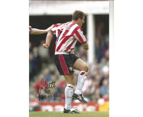 Matt Le Tissier 2001, Football Autographed 12 X 8 Photo, A Superb Image Depicting An Iconic Moment In The History Of Southamp