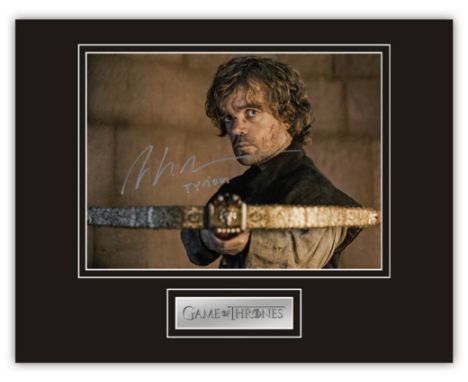 Stunning Display! Game Of Thrones Peter Dinklage hand signed professionally mounted display. This beautiful display consists 