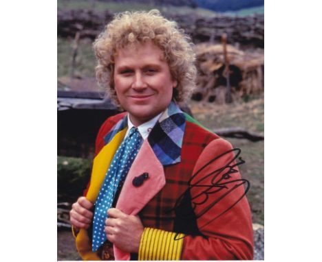 Blowout Sale! Dr. Who Colin Baker hand signed 10x8 photo. This beautiful hand signed photo depicts Colin Baker as the 6th Doc