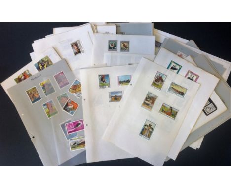 Eastern Europe stamp collection on 70+ loose album pages. Covers L to R. Includes Mongolia, Poland, Romania, Russia. Good Con