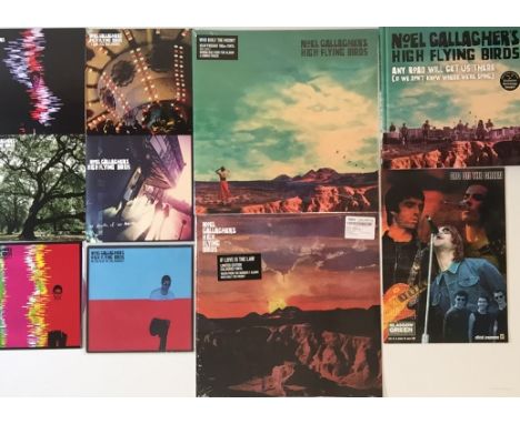 NOEL GALLAGHER'S HIGH FLYING BIRDS - 7"/10/12"/LP COLLECTION WITH BOOK. Big brother now with this superb collection of 7 x 7"