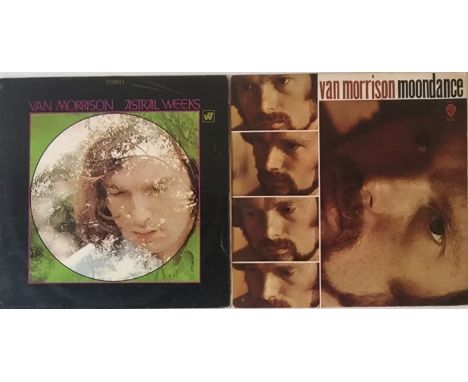 VAN MORRISON - ORIGINAL UK 'ORANGE LABEL' LPs (WARNER). Excellent pack of 2 x original orange label (stereo) LPs from Van Mor