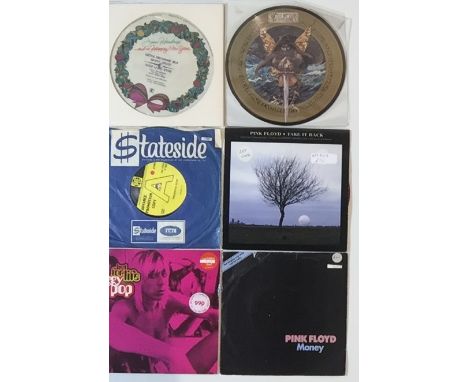 CLASSIC ROCK PICTURE DISCS, COLOURED VINYL AND DEMOS. Excellent pack of 7 rarities to include Pink Floyd - Money one sided pr