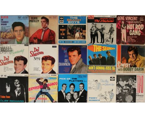 50s ROCK &amp; ROLL / POP - 7"/EPs. Spectacular collection of about 250 x 7" and 20 x EPs. Artists/titles include Elvis Presl