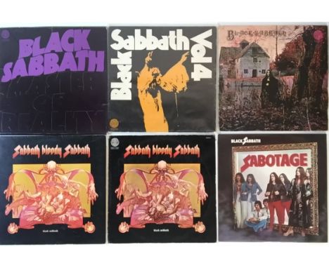BLACK SABBATH - LPs (INCLUDING UK &amp; OVERSEAS SWIRLS). More killer Black Sabbath LPs with another 7 included here. Titles 