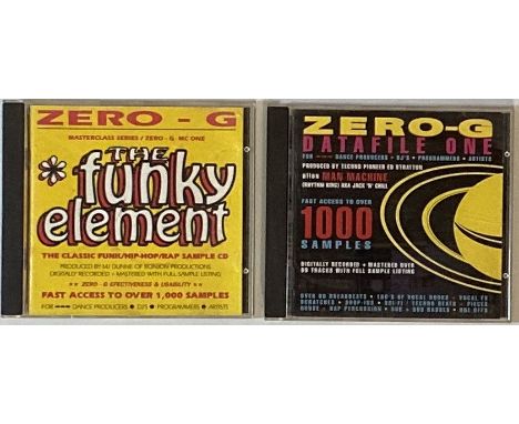 ZERO-G - CD RARITIES. Crucial selection of 2 x scarce CDs from the UK-based sampling, sound FX and music production company. 