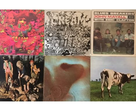 BLUES-ROCK/PROG - CLASSIC LPs. Electrifying and often super smart and clean collection of 19 x LPs. Artists/titles are Cream 