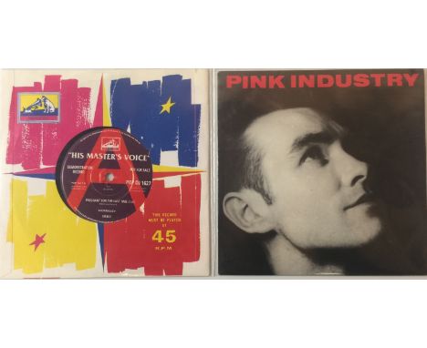 MORRISSEY/PINK INDUSTRY - 7" RARITIES. Tasty bundle of 2 x hard to track down sevens. Titles are Morrissey - Pregnant For The