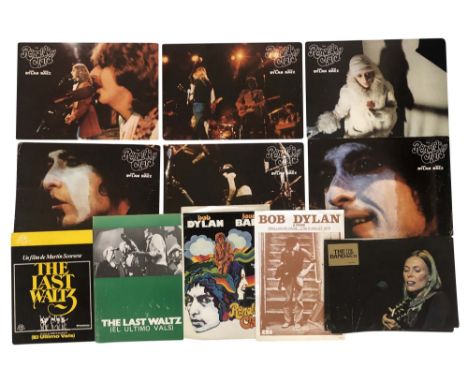 BOB DYLAN / THE BAND LOBBY CARDS/HANDBILLS. Bob Dylan memorabilia to include: 8 original 'Last Waltz' lobby cards, Spanish ci