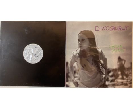 DINOSAUR JR - LP TEST PRESSING (GREEN MIND) AND 12" MAXI ACETATE (RUN AT THE SUN). Quite brilliant bundle of 1 x LP test pres