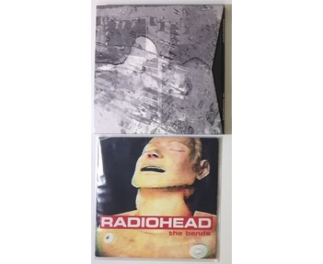 RADIOHEAD - LP WITH LP BOX SET. Excellent package of 1 x LP with 1 x limited edition LP box set. Titles are The Bends (1995 U