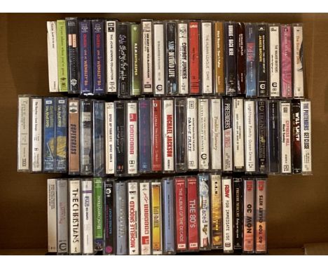 CASSETTES (LARGELY INDIE/ROCK). Impressive collection of cassette tapes here with around 106 included. Artists/titles include