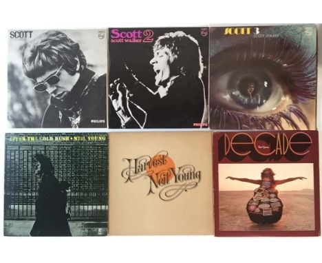 FOLK-ROCK/SINGER - SONGWRITERS - LPs. Excellent collection of 32 x LPs. Artists/titles include Scott Walker (x3) - Scott (SBL