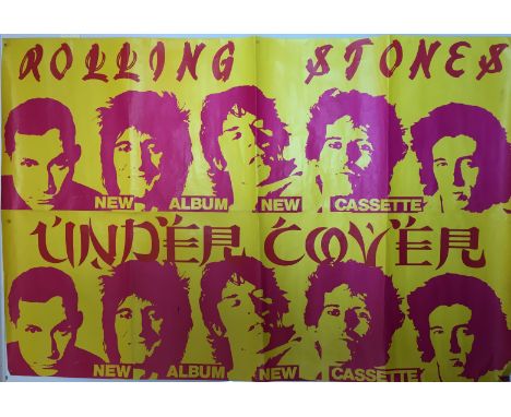 THE ROLLING STONES UNDER COVER BILLBOARD POSTER. An original billboard / subway poster for The Rolling Stones - Under Cover. 