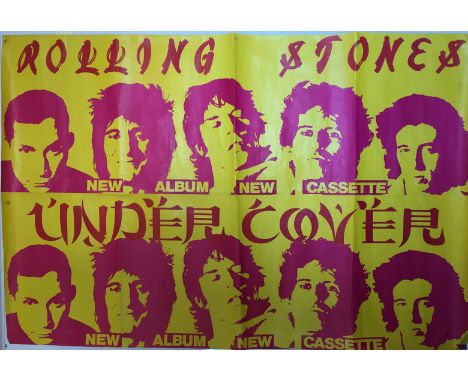 THE ROLLING STONES UNDER COVER BILLBOARD POSTER. An original billboard / subway poster for The Rolling Stones - Under Cover. 