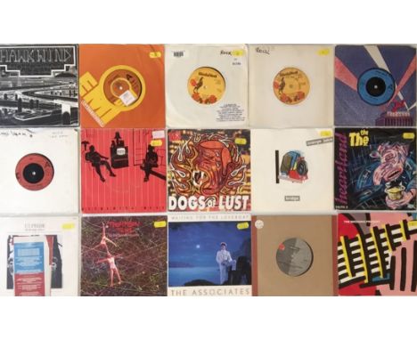CLASSIC ROCK / HARD ROCK / INDIE - 7". Stirring collection of about 100 x 7", including some demos. Artists/titles include Ha