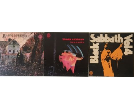 BLACK SABBATH - VERTIGO SWIRL (UK PRESSING) LPs. Wicked pack of 3 x early/original UK swirl LPs. Titles are Black Sabbath (VO