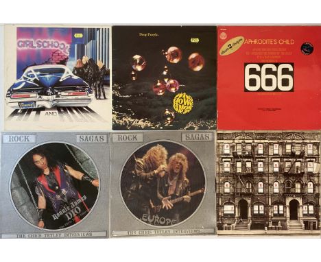 HEAVY/METAL/CLASSIC ROCK - LPs. Heavy hitting collection of 30 x (largely) LPs plus 2 x shaped 7" releases. Artists/titles in