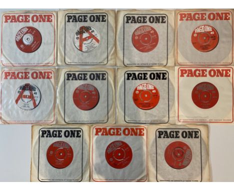 PAGE ONE RECORDS - 7". Superb collection of 11 x 7" on Page One records dating from the mid to late 60s. Artists/titles/cat. 