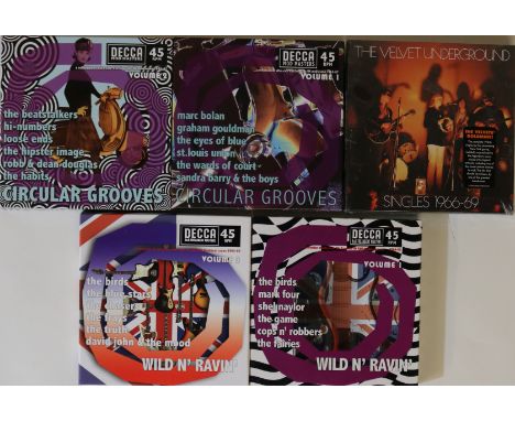60s BEAT / MOD / ART ROCK - 7"/BOX SETS. Fab collection of 5 x 7" box sets and 11 x 7" free private releases. Artists/titles 