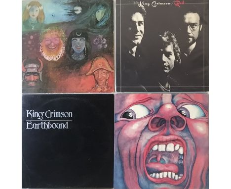 KING CRIMSON - UK PRESSING LPs. Entering the court with these 4 x early/original UK pressing LPs. Titles are In The Wake Of P