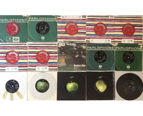 THE BEATLES / APPLE ARTISTS - 7"/EPs. Fab bundle of 14 x 7" and 2 x EPs, including duplicates/variants. Titles include Love M